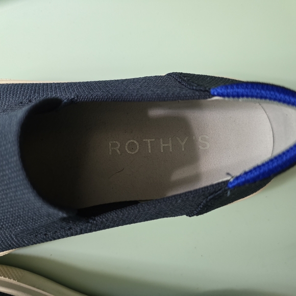 Rothy's Navy Blue Sneakers with Slip-On Design - Picture 3 of 4